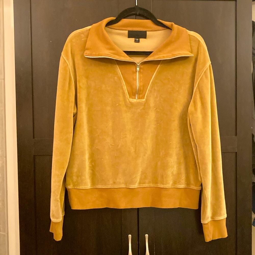 Nili Lotan Yellow Cowl Neck Sweater/Sweatshirt